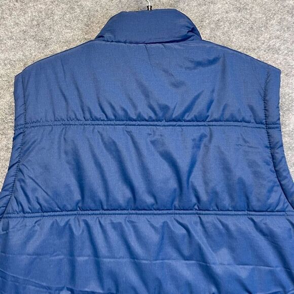 WEATHERPROOF VINTAGE Vest Men's XL Navy Blue Quilted Puffer Flannel Lined Zip Up - Picture 10 of 13